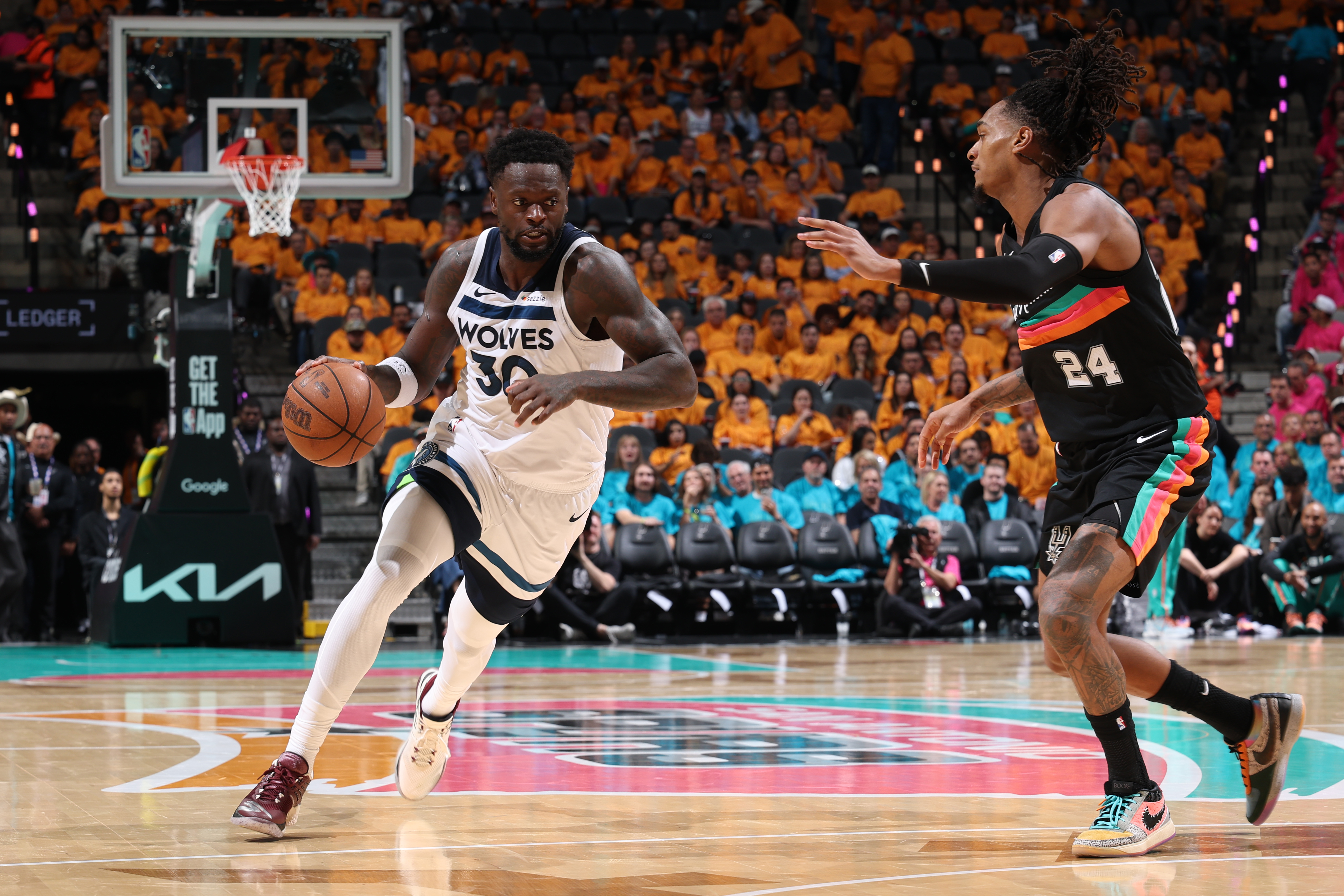 Wolves strike first, outlast Spurs in Game 1 thriller - Alta Sports ...